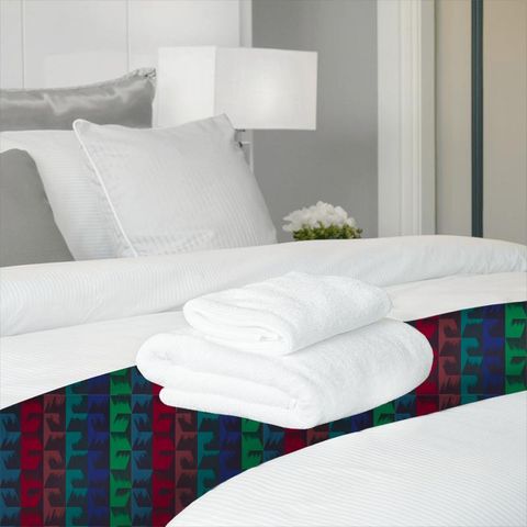 Rhombi Stripe Jewel Bed Runner