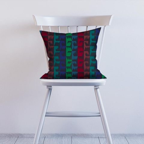Rhombi Stripe Jewel Cushion
