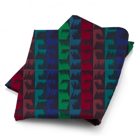 Rhombi Stripe Jewel Fabric