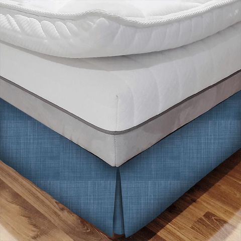 Dune Buxton Blue Bed Base Valance