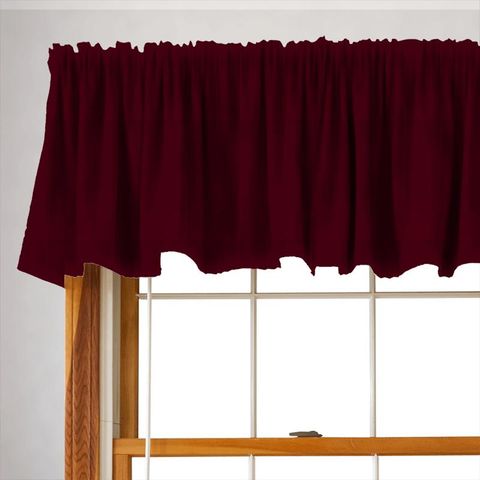 Forenza Lacquer Red Valance