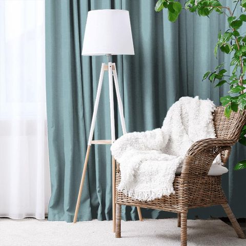 Linara Smoke Blue Made To Measure Curtain