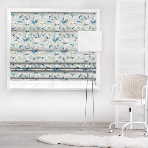 Japonica Cobalt Made To Measure Roman Blind