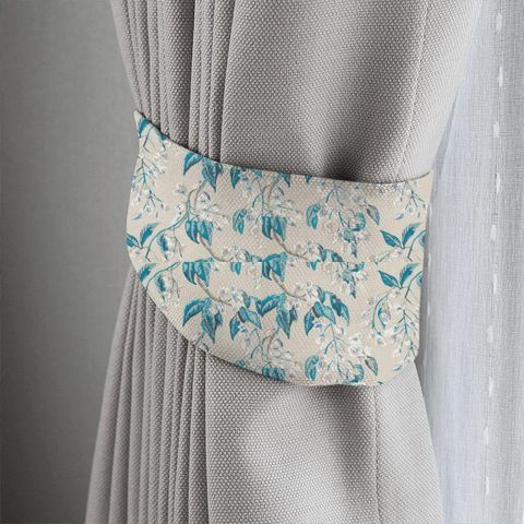 Wisteria Embroidery Peacock Tieback