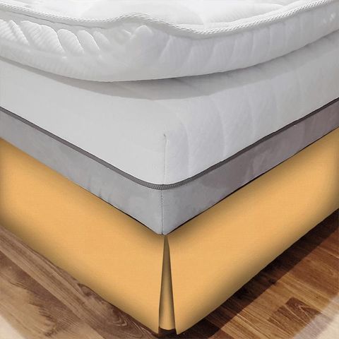 Linara Mustard Bed Base Valance