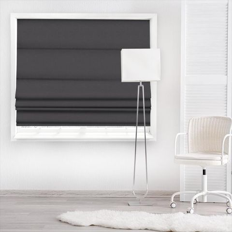 Linara Anthracite Made To Measure Roman Blind