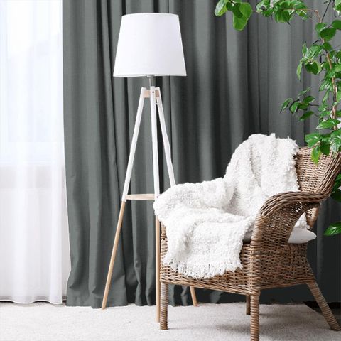 Linara French Grey Made To Measure Curtain