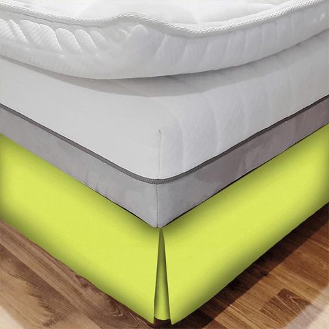 Linara Chartreuse Bed Base Valance