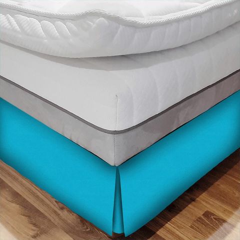 Linara Moroccan Blue Bed Base Valance