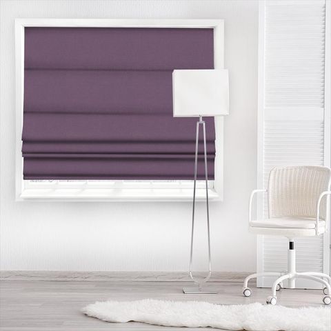 Linara Imperial Purple Made To Measure Roman Blind