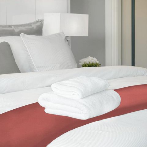 Linara Red Coral Bed Runner