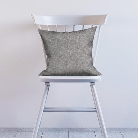 Escher Gunmetal Cushion