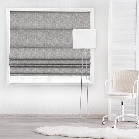 Escher Gunmetal Made To Measure Roman Blind