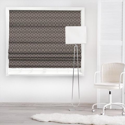 Nahli Charcoal Made To Measure Roman Blind