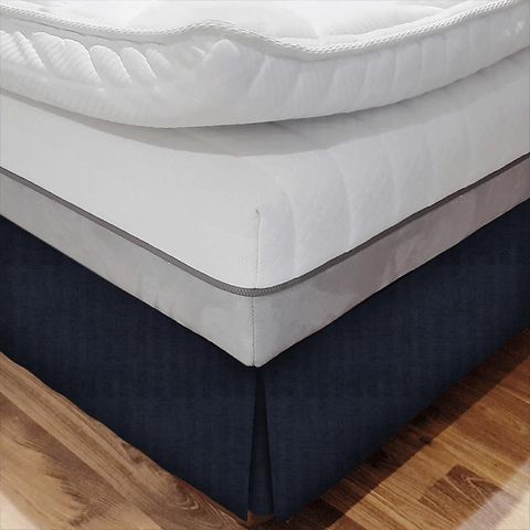 Kendal Navy Bed Base Valance