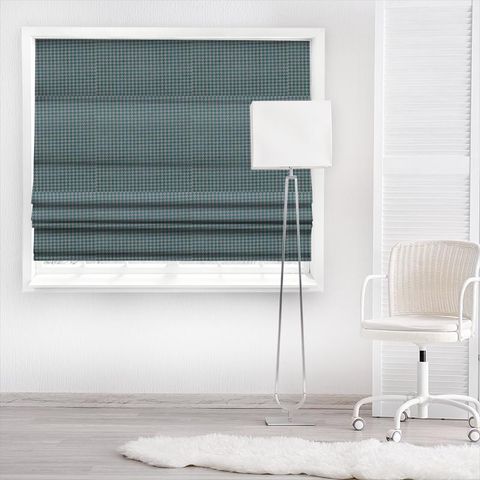 Tremont Teal Made To Measure Roman Blind