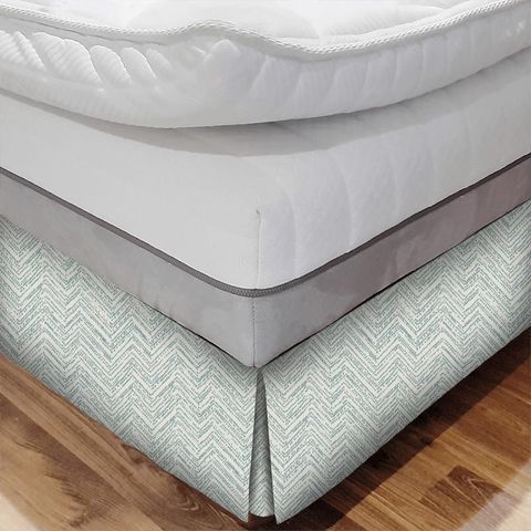 Kamba Teal Bed Base Valance