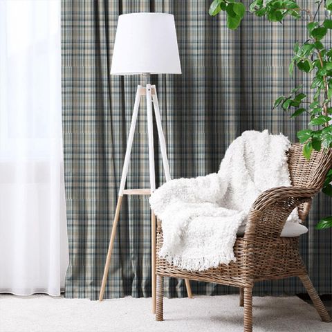 Rubra Check Fjord Made To Measure Curtain