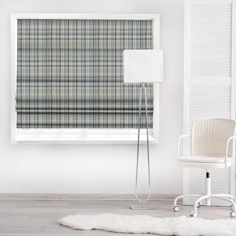 Rubra Check Fjord Made To Measure Roman Blind