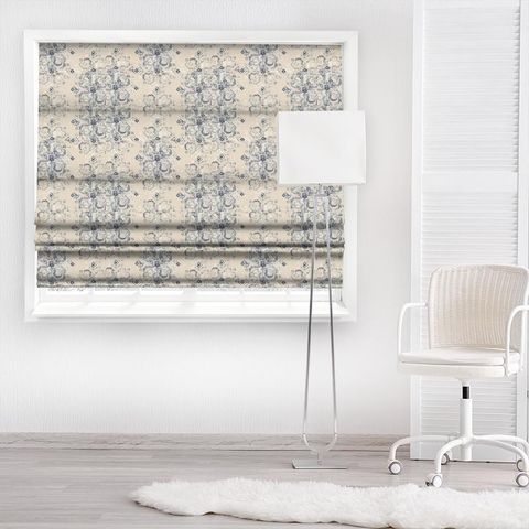 Marit Indigo Made To Measure Roman Blind