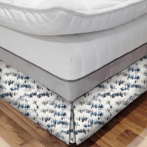 Norrland Indigo Bed Base Valance