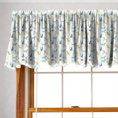 Pretty Kitty Embroidery Valance
