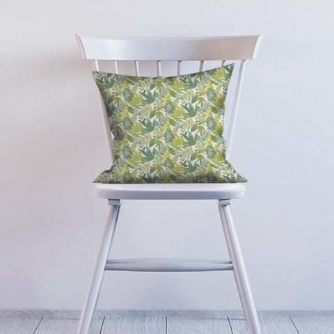 Jungle Jumble Green Cushion
