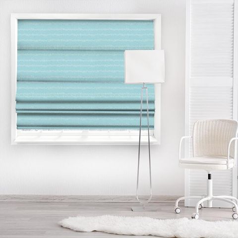 Wiggles Aqua Made To Measure Roman Blind