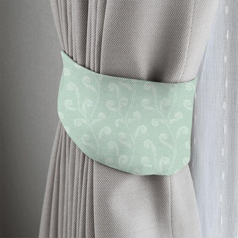 Seaweed Swirls Embroidery Tieback