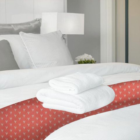 Cromer Embroidery Coral Bed Runner