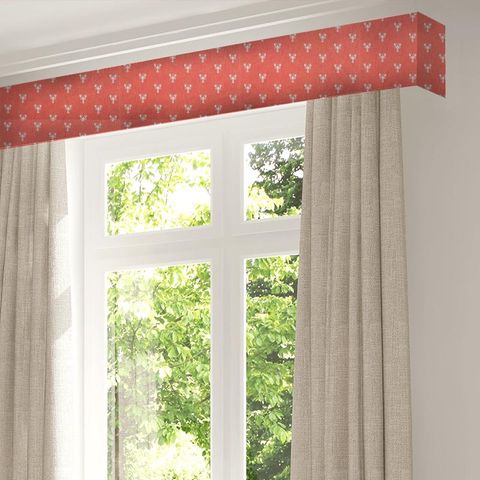 Cromer Embroidery Coral Pelmet