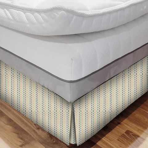 Shaker Stripe Dijon Bed Base Valance