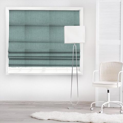 Tuscany Soft Teal Made To Measure Roman Blind
