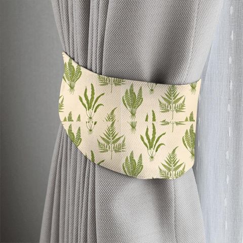 Woodland Ferns Green Tieback