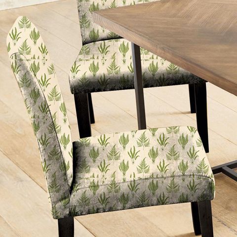 Woodland Ferns Green Seat Pad Cover