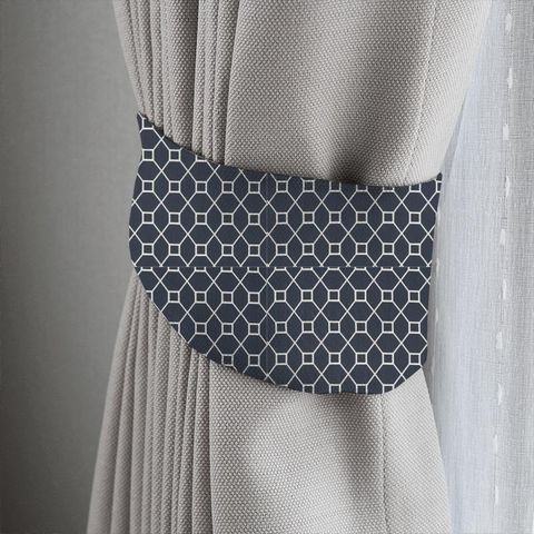 Baroque Trellis Indigo Tieback