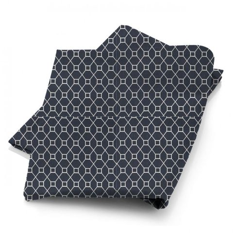 Baroque Trellis Indigo Fabric