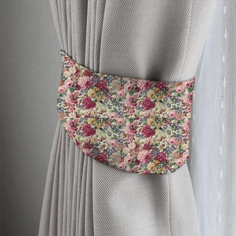 Rose & Peony Red Cotton Tieback