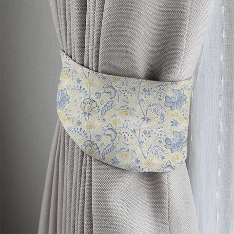 Shalimar China Blue/Linen Tieback