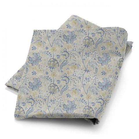 Shalimar China Blue/Linen Fabric
