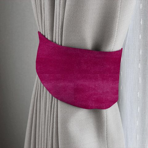 Boho Velvets Raspberry Tieback