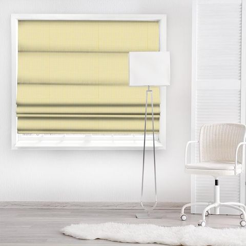 Whitby Yellow/Ivory Made To Measure Roman Blind