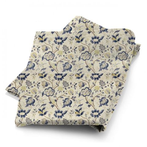 Roslyn Indigo/Gold Sanderson Fabric