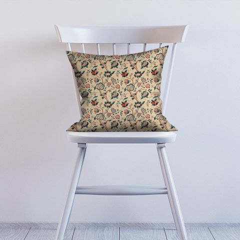 Roslyn Teal/Cherry Sanderson Cushion