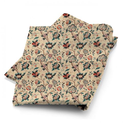 Roslyn Teal/Cherry Sanderson Fabric