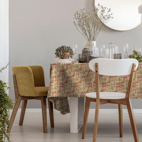 Madagascar Gold/Red Sanderson Tablecloth