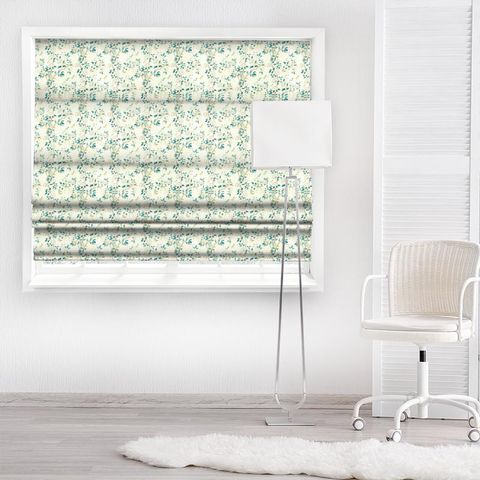 Andhara Teal/Cream Made To Measure Roman Blind