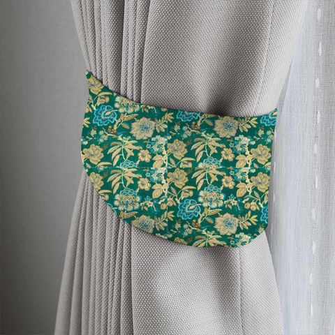 Indra Flower Emerald Tieback
