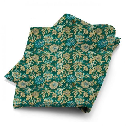 Indra Flower Emerald Fabric