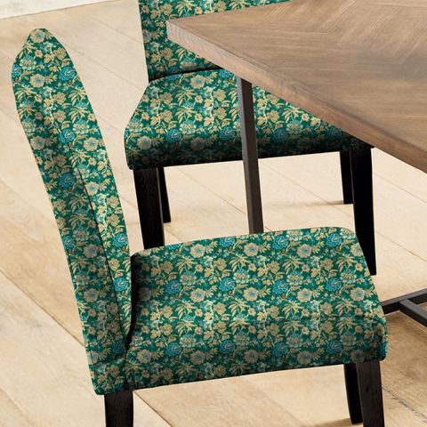 Indra Flower Emerald Seat Pad Cover